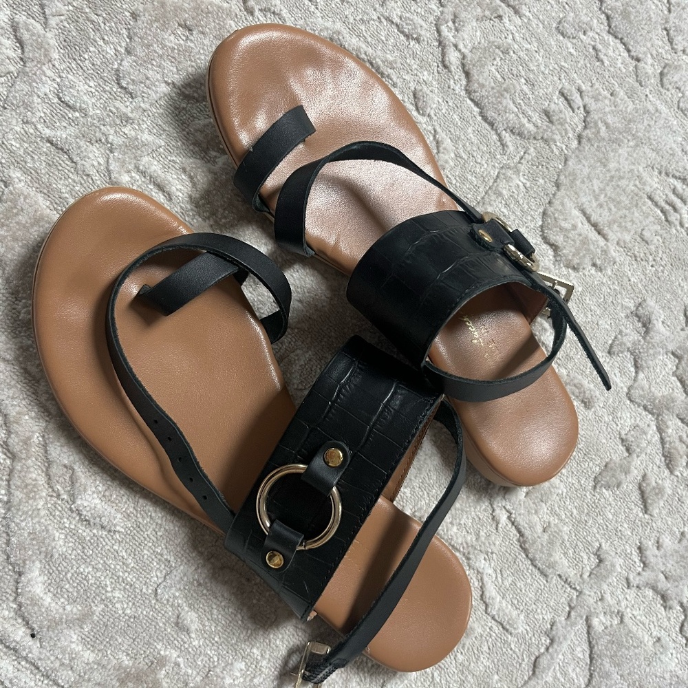 Black Strappy Sandals